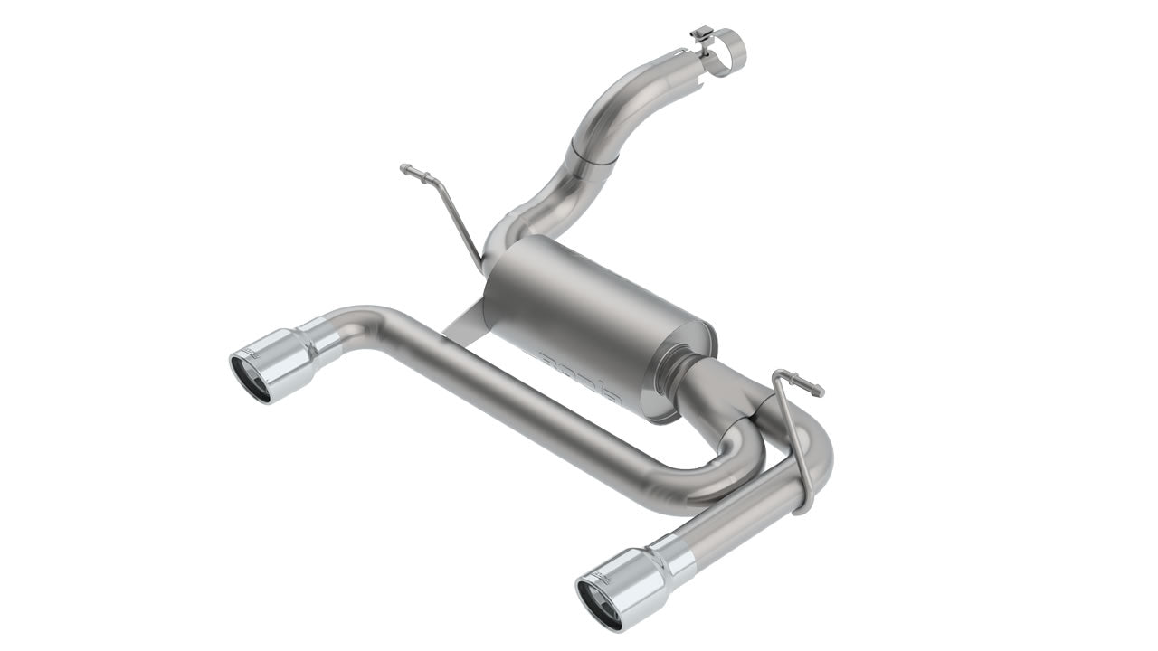S-Type Axle-Back Exhaust for Jeep Wrangler 3.6L 2018-24 | #11956 | Borla - Available from NEMESISUK.COM