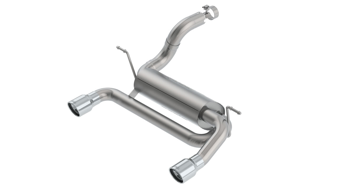 Touring Axle-Back Exhaust for Jeep Wrangler 2.0L 2018+ | #11962 | Borla - Available from NEMESISUK.COM