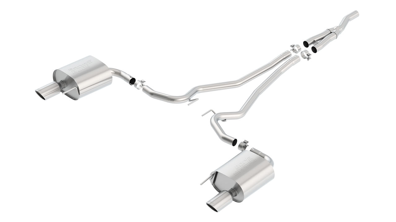 Borla 'S-Type' Performance Cat-Back Exhaust for Mustang EcoBoost 2015-22 | #140584 - Available from NEMESISUK.COM