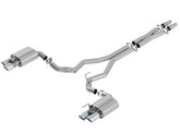 Cat-Back ATAK Exhaust (Chrome Tips) for Mustang 5.0L GT 2018-23 | #140743 | Borla - Available from NEMESISUK.COM