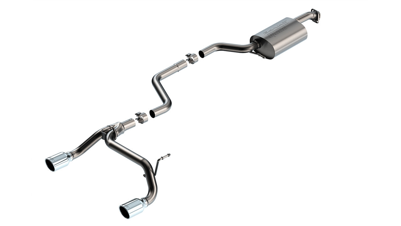 S-Type Cat-Back Exhaust (Chrome Tips) for Suzuki Jimny 1.5L 2018-23 | #140923 | Borla - Available from NEMESISUK.COM
