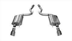 Axle-Back Touring Exhaust (Polished Tips) for Mustang 5.0L GT 2015-17 | #14329 | Corsa Performance