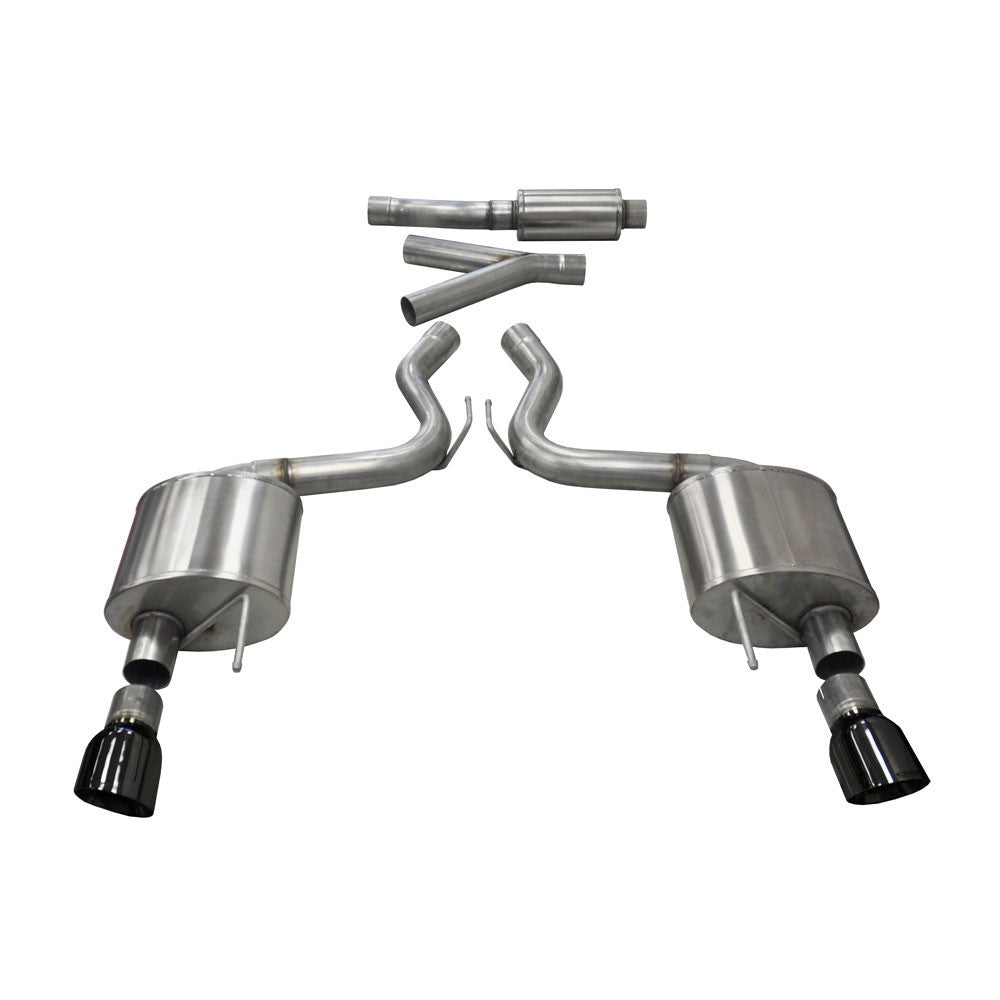 Sport Cat-Back Exhaust (Black Tips) for Mustang 2.3L EcoBoost 2015-22 | #14343BLK | Corsa Performance - Available from NEMESISUK.COM