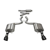 Sport Cat-Back Exhaust (Black Tips) for Mustang 2.3L EcoBoost 2015-22 | #14343BLK | Corsa Performance - Available from NEMESISUK.COM