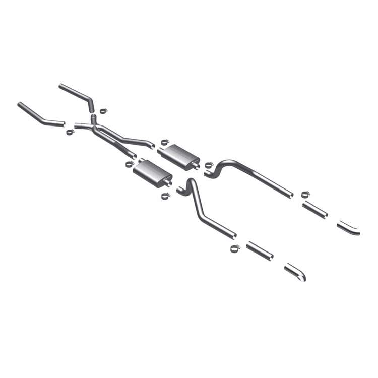 Magnaflow Crossmember-Back 'Street' Exhaust (Polished) for Ford Mustang I6/V8 1967-70 |#15816 - Available from NEMESISUK.COM