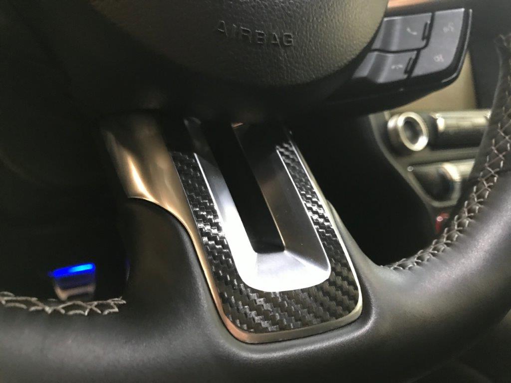 Dash Overlay Vinyl Kit (Black Carbon Fibre) for Mustang 2015-23 | #15FM_DOK_CF - Available from NEMESISUK.COM