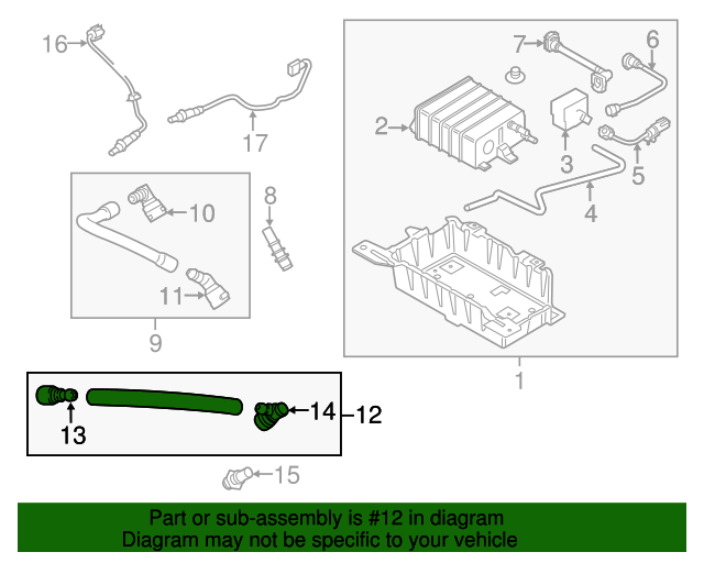 Ford Tube Assembly for Mustang 2015-19 |#GR3Z-6758-A - Available from NEMESISUK.COM