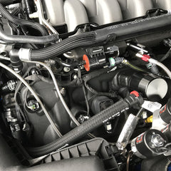 UPR Clean Side Separator Short Single Valve Oil Catch Can (Black) for Mustang 2018-23 - Available from NEMESISUK.COM