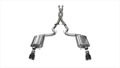 Corsa Sport Cat-Back Exhaust for Mustang 5.0L GT 2015-17 w/ Black Tips | #14332BLK