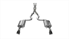 Sport Cat-Back Exhaust for Mustang 5.0L GT 2015-17 w/ Black Tips | #14332BLK  | Corsa Performance