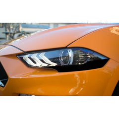 ANCHOR ROOM Front Headlight Partial Amber Corner Tints (Options available) for Mustang 2018-20 | 18FM_PHAC.  Available from NemesisUK.Com