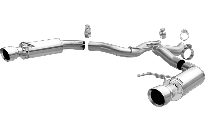 Magnaflow Axle-Back 'Competition' Exhaust (Polished Tips) for Mustang 5.0L 2015-16 | #19103