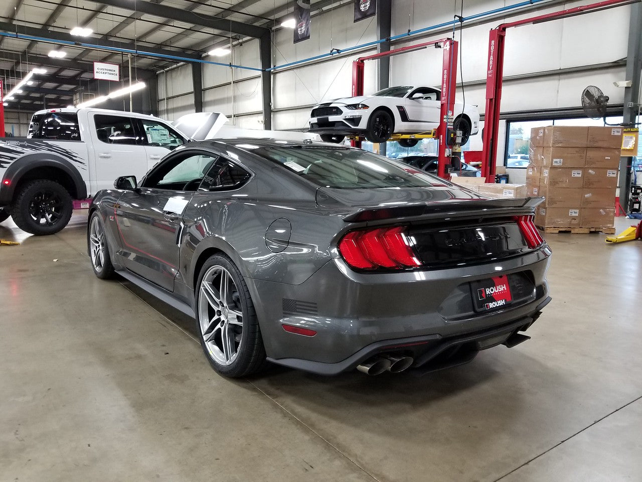 ROUSH Rear Spoiler (Matte Black) for Mustang 2015-23 | #422064 - Available from NEMESISUK.COM