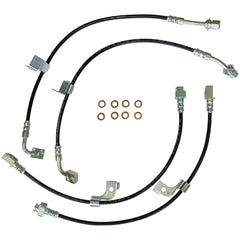 Stainless Steel Brake Line Kit Clear / Black for Mustang GT 2018-23 W/ Magneride | #22590 | J&M