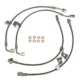 Stainless Steel Brake Line Kit Clear / Black for Mustang GT 2018-23 W/ Magneride | #22590 | J&M