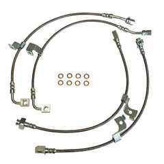 Stainless Steel Brake Line Kit Clear / Black for Mustang GT 2018-23 W/ Magneride | #22590 | J&M