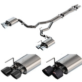 ATAK Cat-Back Exhaust Chrome/Black/Carbon Tips For Mustang Dark Horse 2024+ | #140965 | Borla