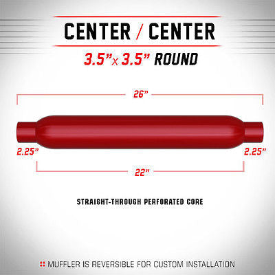 Universal Glass Pack Muffler 2.25" C/C Round 3.5" x 22" | Magnaflow #13135Universal Glass Pack Muffler 2.25" C/C Round 3.5" x 22" | Magnaflow #13135