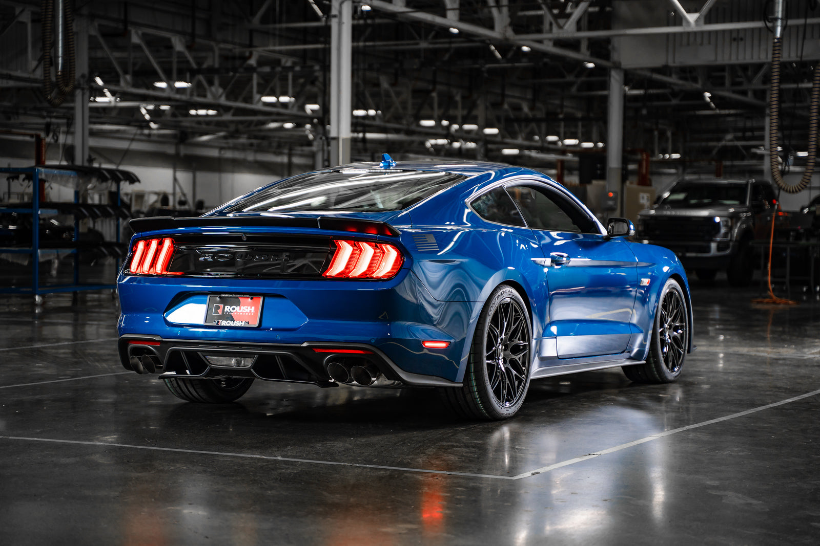 ROUSH Rear Spoiler (Matte Black) for Mustang 2015-23 | #422064 - Available from NEMESISUK.COM