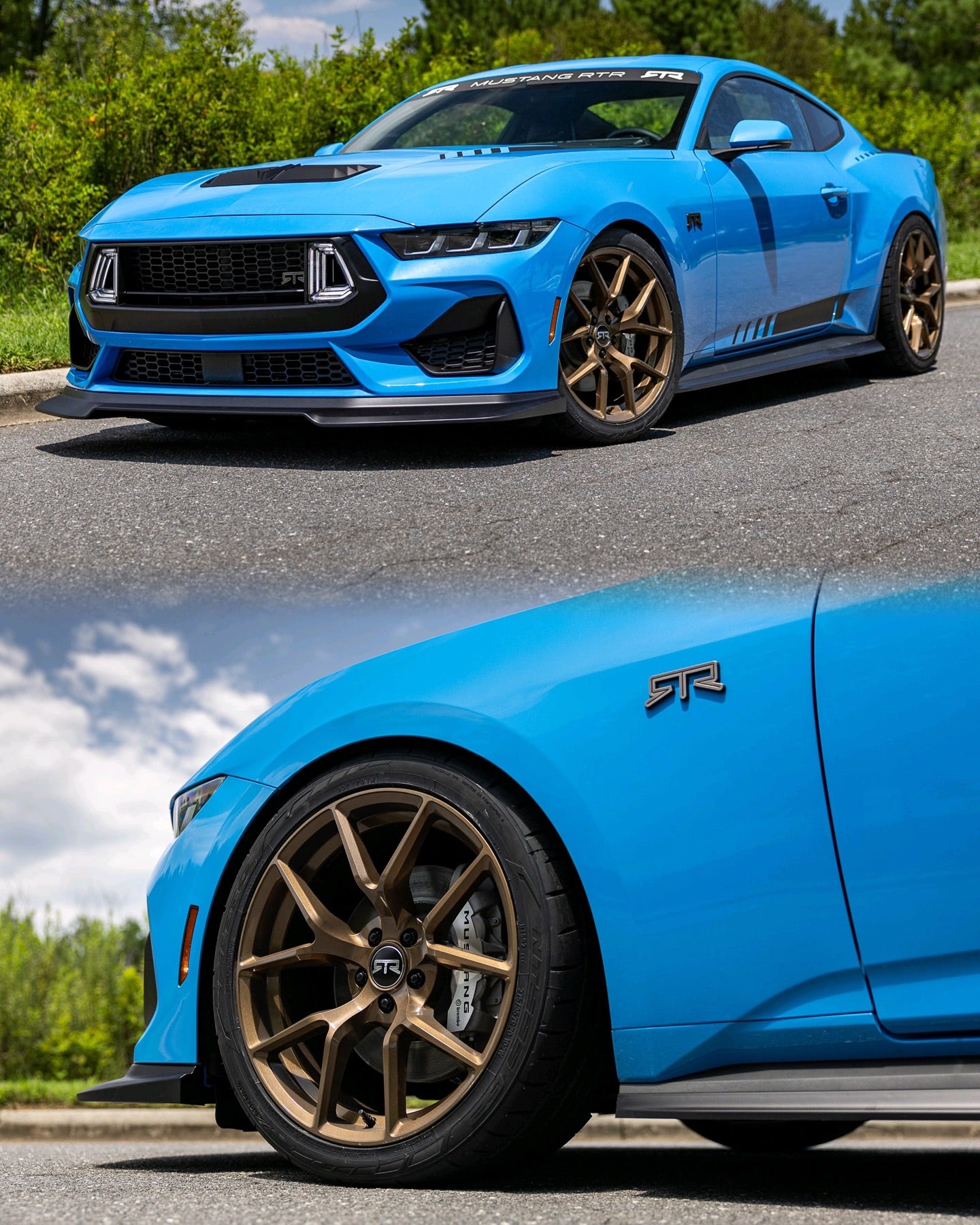 Tech 5 Wheel Kits (Set of 4 in Square/Staggered Combo) for Mustang 2005-23 & 2024+ | RTR - Available from NEMESISUK.COM