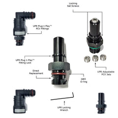 UPR Adjustable Hi-Flo PCV Valve for Mustang 2011-22 | #5045-24 - Available from NEMESISUK.COM