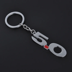 Mustang GT 5.0 Wing Emblem Keyring Chrome | #NEM50KEY