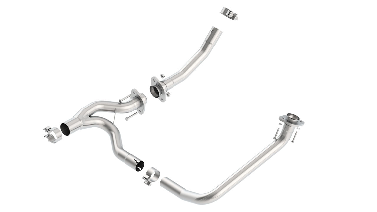 High Clearance Y-Pipe for Jeep Wrangler 3.6L 2012-18 | #60595 | Borla - Available from NEMESISUK.COM
