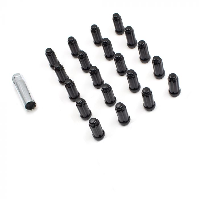 Coyote Wheel Accessories Black 1.90" Spline Wheel Nut Kit for Mustang 2015-22 | #63K548BLK - Available from NEMESISUK.COM