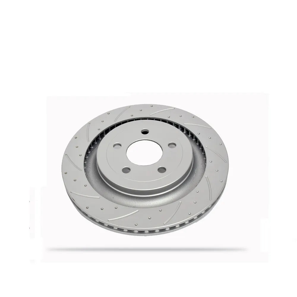 Slotted & Dimpled Discs & SportsRyder Pads Rear Kit for Mustang 2015-23 | #6720122+6560088SGL/R | Pedders - Available from NEMESISUK.COM