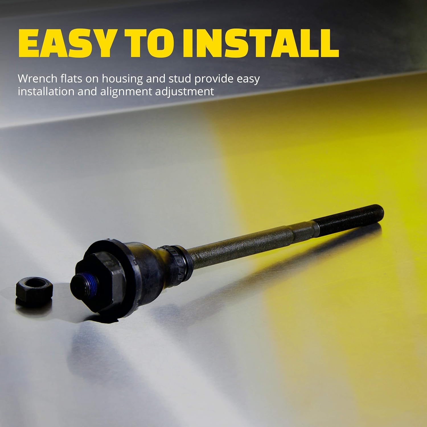 Inner Steering Tie Rod Left / Right for Mustang 2015-23 & 2024+ | #EV801349 | MOOG - Available from NEMESISUK.COM