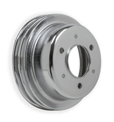 Chrome Crankshaft Pulley - Double Groove for Mustang 1965-68 289/302 | #8830MRG | Mr. Gasket