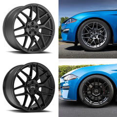 Tech 7 Wheel Kits (Set of 4 in Square/Staggered Combo) for Mustang 2005-23 | RTR - Available from NEMESISUK.COM