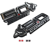 Howling Coyote S650 Style 5.0L Wing Emblems for Mustang 2015-23 & 2024+ | #85108-001 | AMP