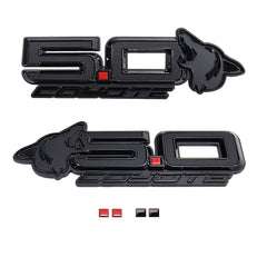 Howling Coyote S650 Style 5.0L Wing Emblems for Mustang 2015-23 & 2024+ | #85108-001 | AMP