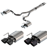 S-Type Cat-Back Exhaust Chrome/Black/Carbon Tips For Mustang Dark Horse 2024+ | #140964 | Borla