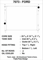 Triple Pass Radiator for Mustang 5.0L GT 2015-23 | #7073 | CSF Race