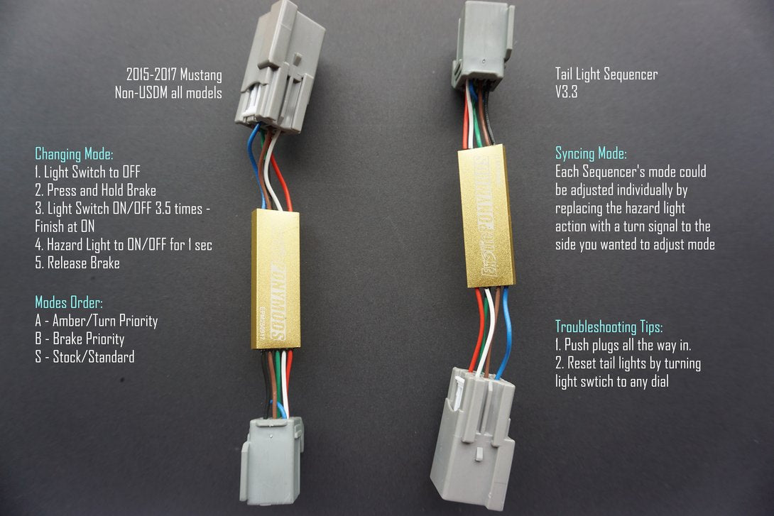 Exotic Pony Mods Taillight Sequencers for Mustang 2015-23 | #EPM-MUS-TLS-V3 - available from NEMESISUK.COM