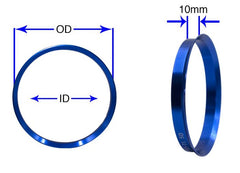 Coyote Wheel Accessories Spigot Ring Kit (Pack of 4) 73mm OD to 70.50mm ID for Mustang 2015-22 | #73-7050M - Available from NEMESISUK.COM