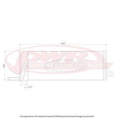 Elite Series Trans Oil Cooler Kit - 32mm for Ford Mustang GT 2015-23 | PWO96546-002 | PWR