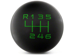Shift Knob (Black/Green) for Mustang 2015-23 & 2024+ | #389555 | RTR