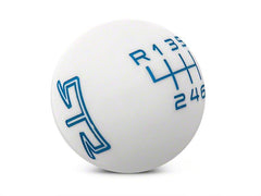 Shift Knob (White/Blue) for Mustang 2015-23 & 2024+ | #389551 | RTR