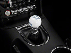 Shift Knob (White/Blue) for Mustang 2015-23 & 2024+ | #389551 | RTR