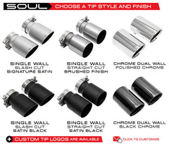 Boxster/Cayman 987/981 2005-16 Bolt-On X-Pipe with Slash Cut Titanium Tips | #SO.POR.XT.SLTT | Soul Performance