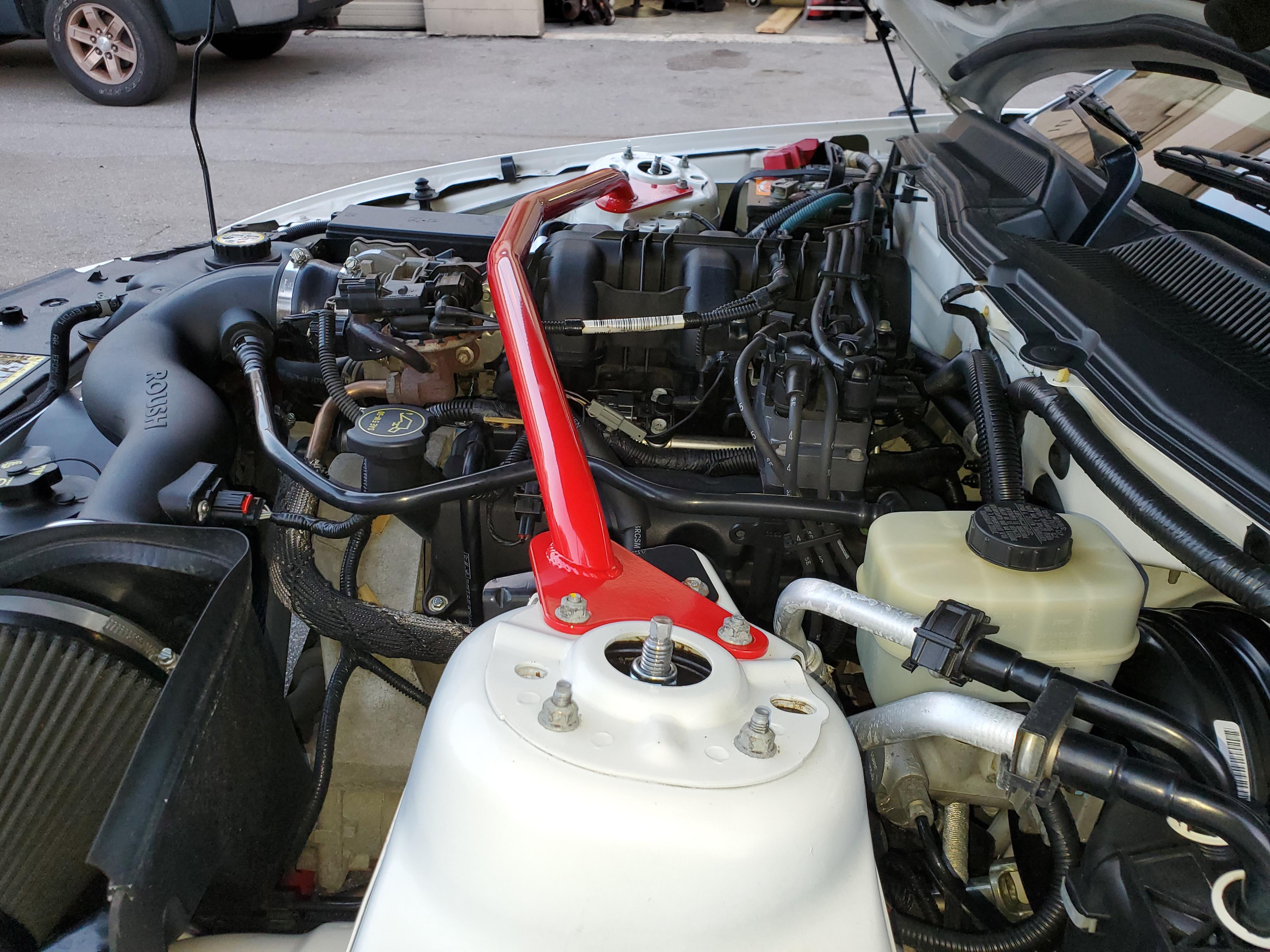 BMR Strut Tower Brace for Mustang V6 2005-10 | #STB010 - Available from NEMESISUK.COM