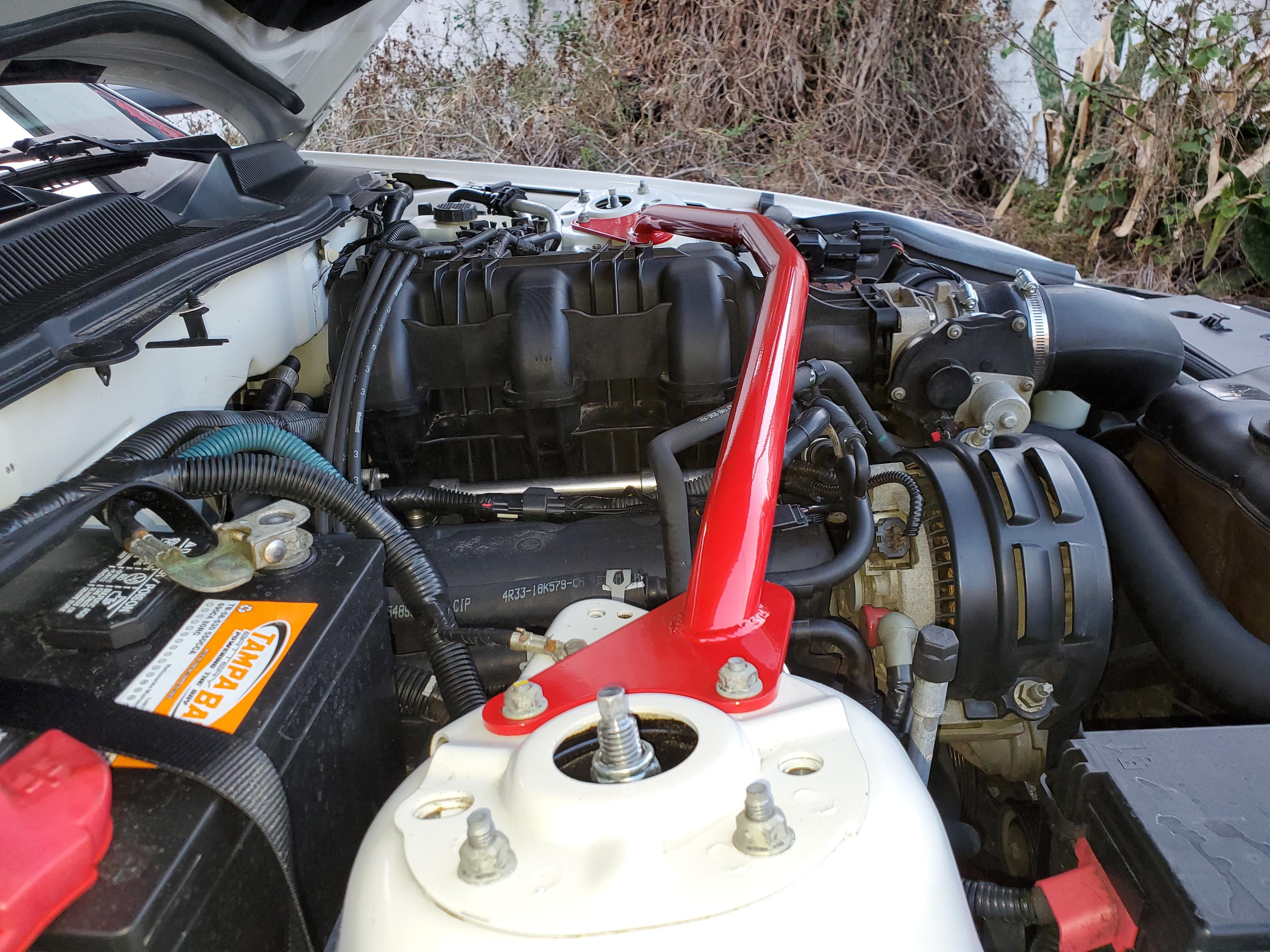 BMR Strut Tower Brace for Mustang V6 2005-10 | #STB010 - Available from NEMESISUK.COM