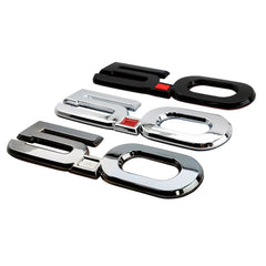 Ford 5.0 Wing Emblem Pair (Black Chrome) for Mustang GT 2015-22 | #EM000550BCX2 - Available from NEMESISUK.COM