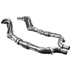 RHD 1-3/4" Stainless Header & GREEN Catted Conn. Kit. For Ford Mustang 5.0L GT 2015-23 & 2024+ | #1155H230 | Kooks - Available from NEMESISUK.COM