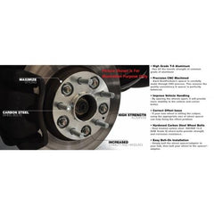 Hubcentric Wheel Spacers 25mm (Black) (Pair) for Mustang 1994-14 | #5450-5450-AX2 | Coyote Accessories