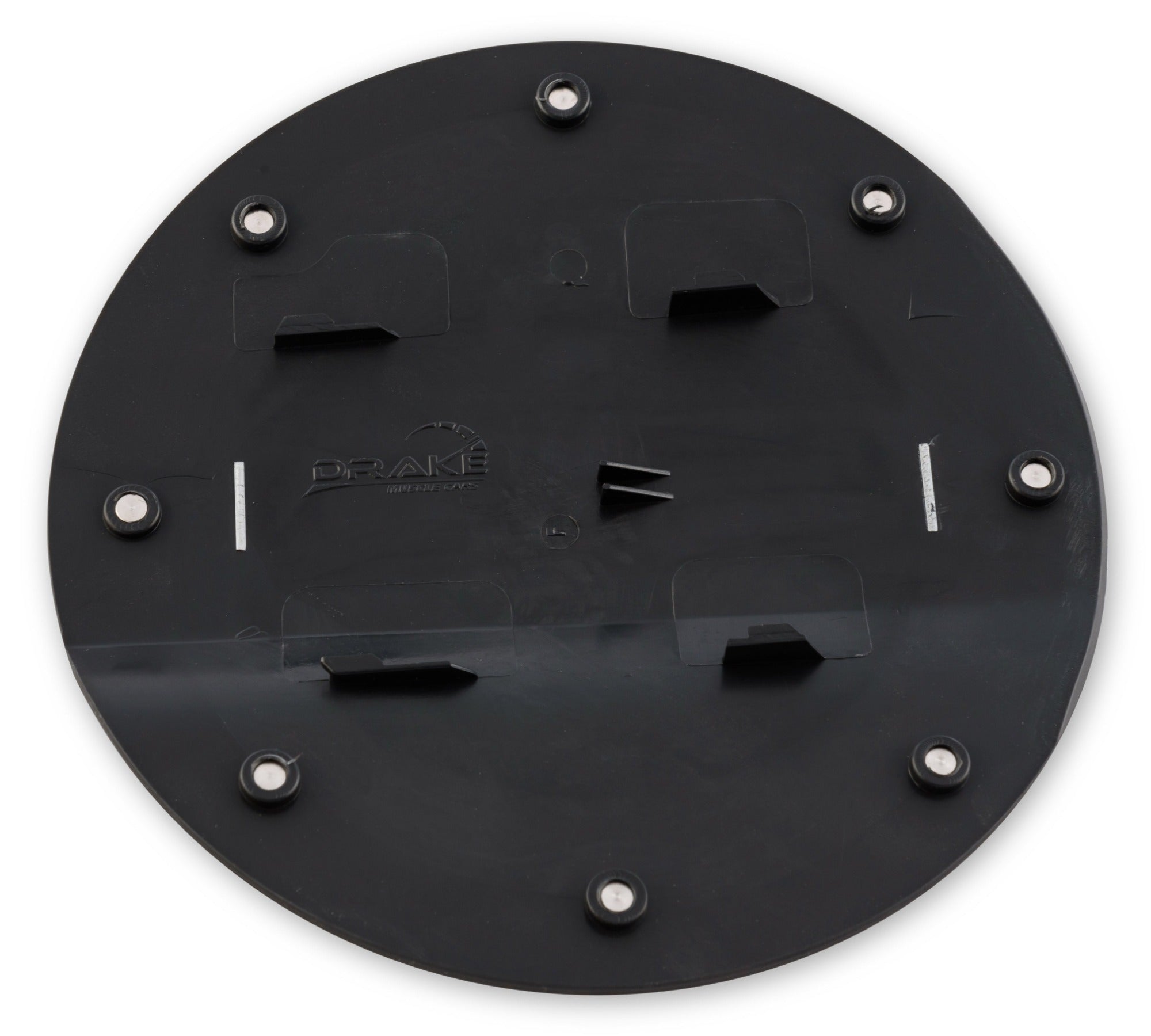 DRAKE Fuel Door (Black, feat. 5.0L Logo) for Mustang 5.0L GT 2015-23 | #FR3Z-6640526-5A - Available from NEMESISUK.COM