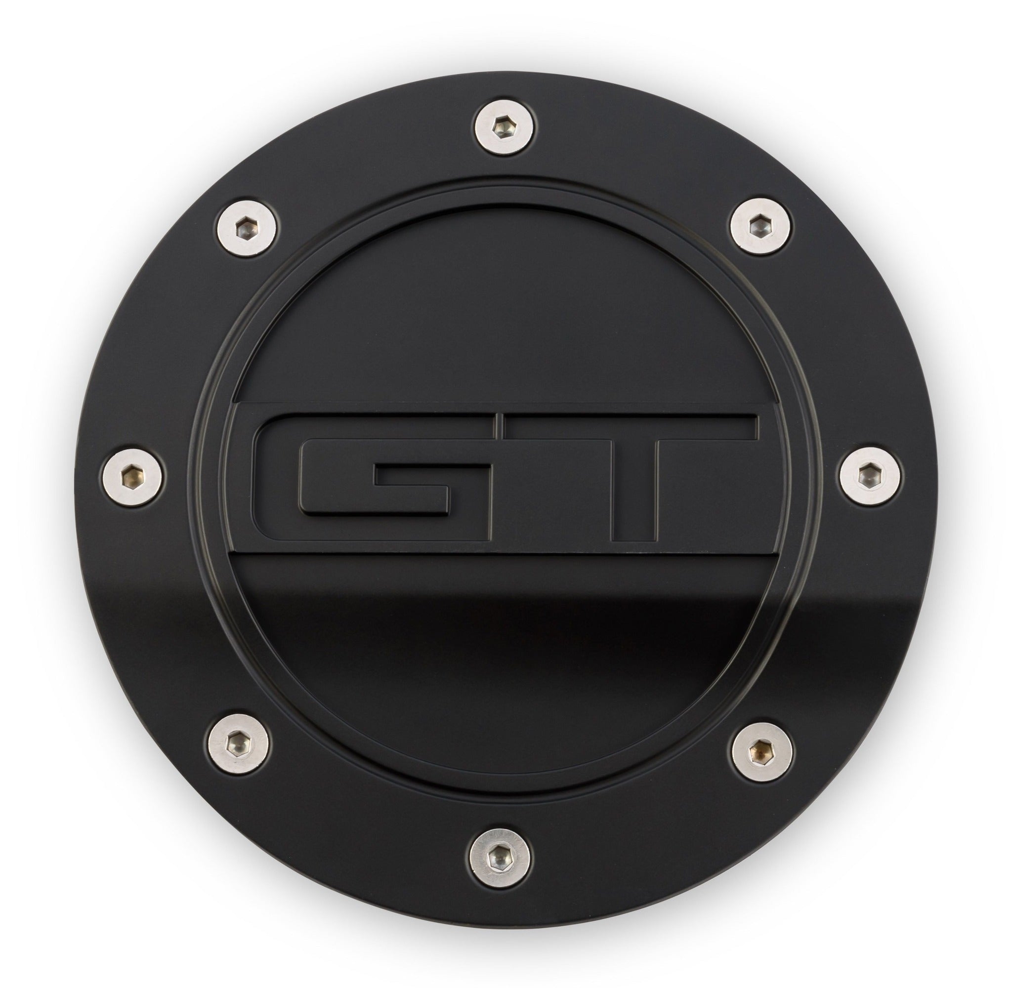 DRAKE Fuel Door (Black, feat. GT Logo) for Mustang 5.0L GT 2015-23 | #FR3Z-6640526-GA - Available from NEMESISUK.COM